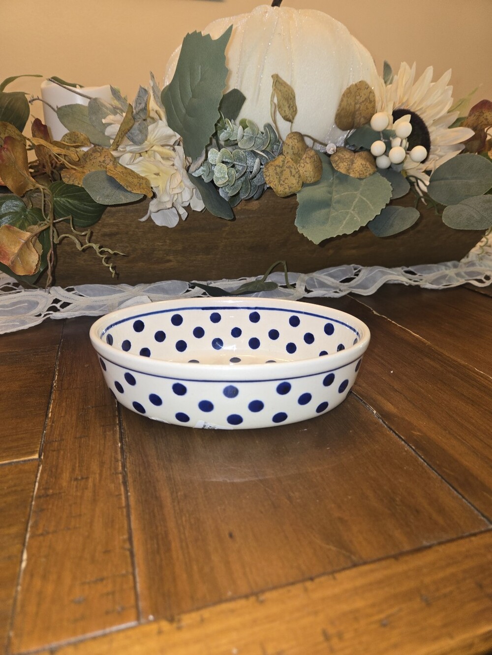 Boleslawiec Small Oval Bowl